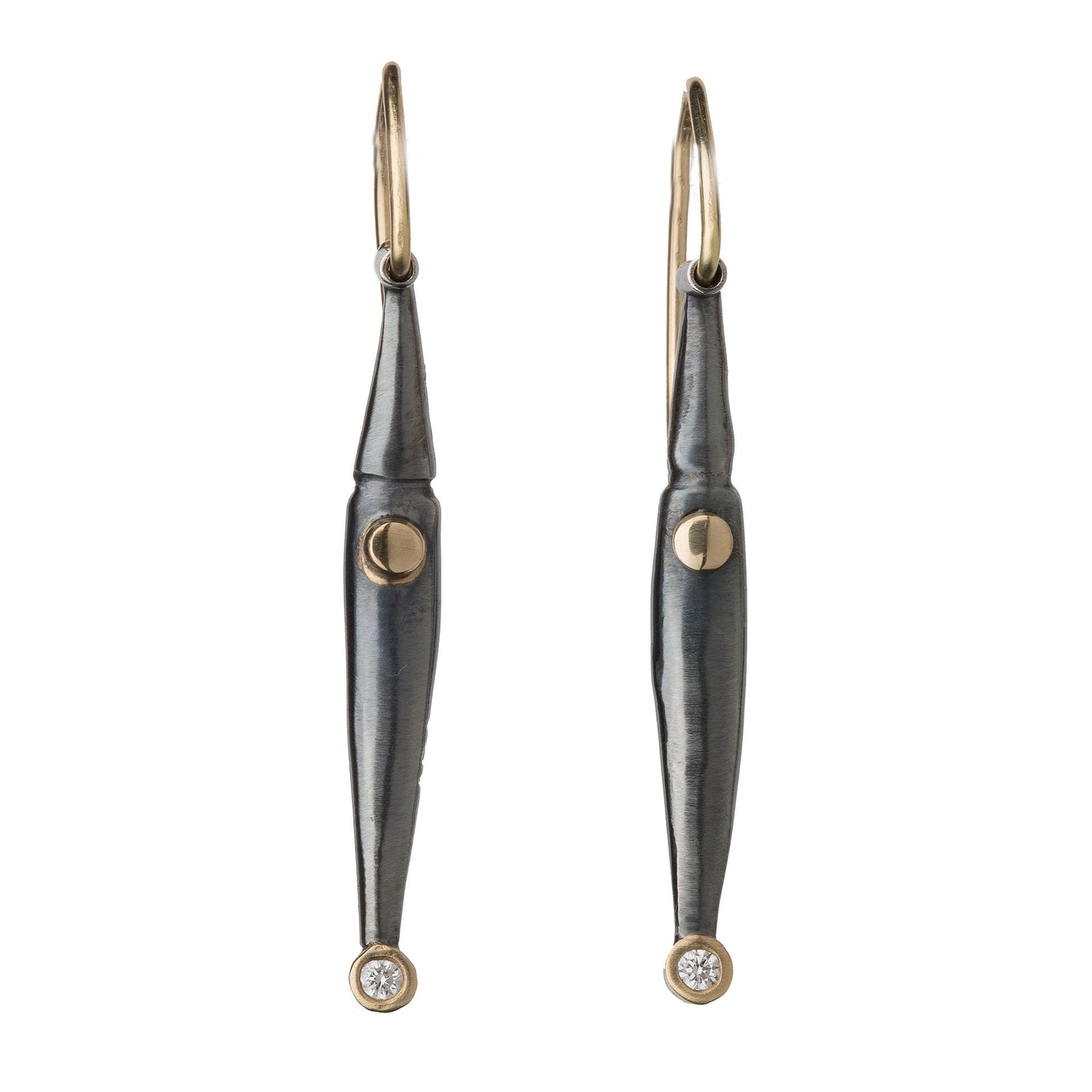 M Pod Earrings with Diamond- Alison Antelman