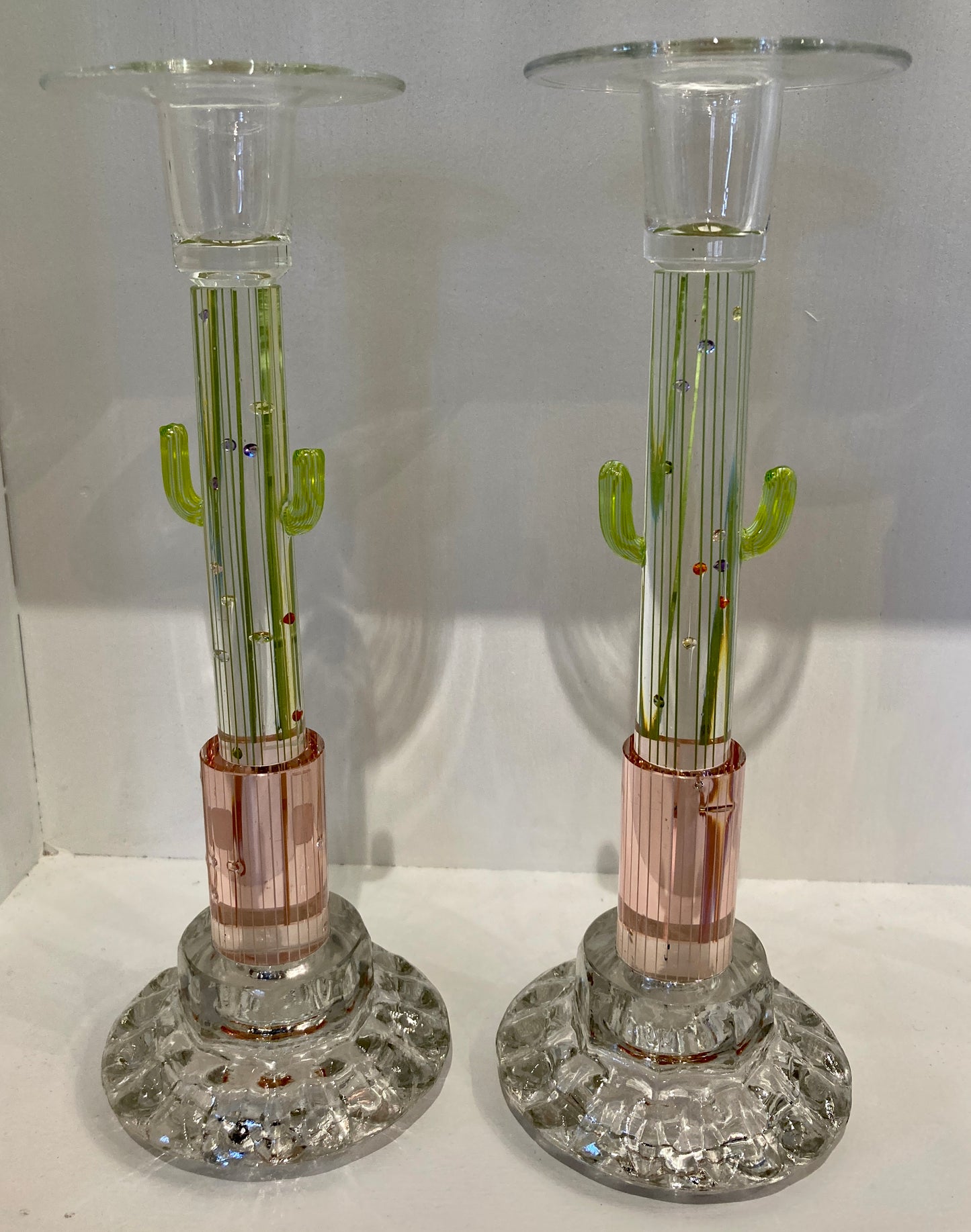 Cactus Candlestick Holders