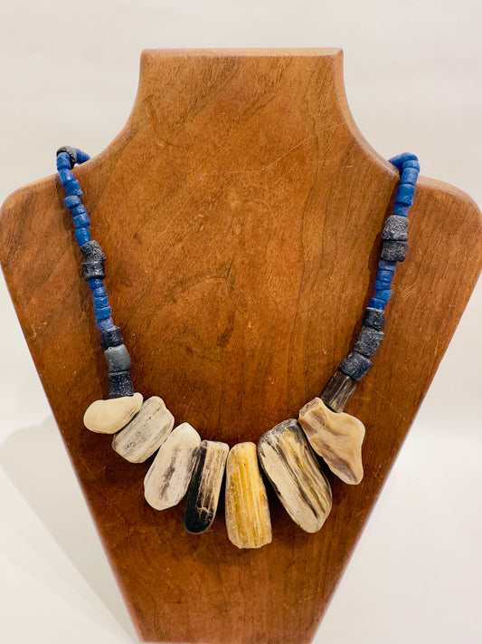 Smooth Stone - Necklace by Jeannie Ortiz