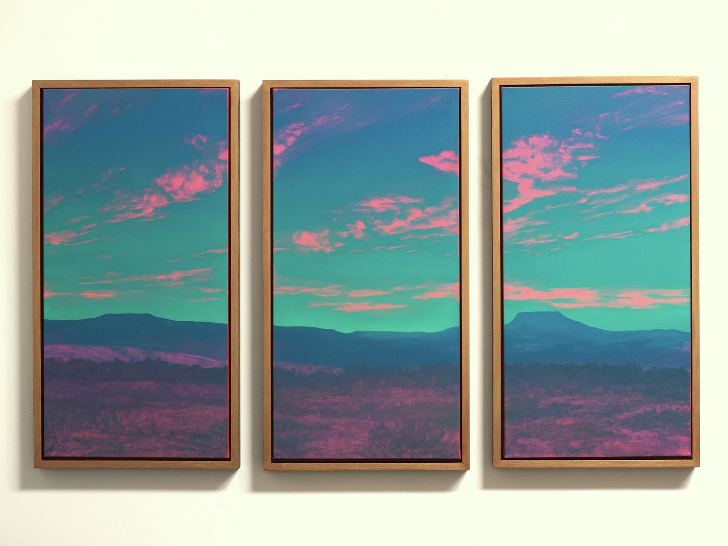 Abiquiú Triptych No.3- Painting by Jake Trujillo