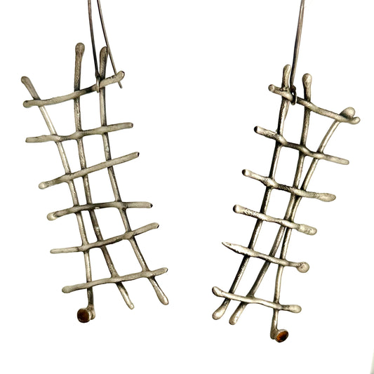 Ladder Earrings w/ Citine