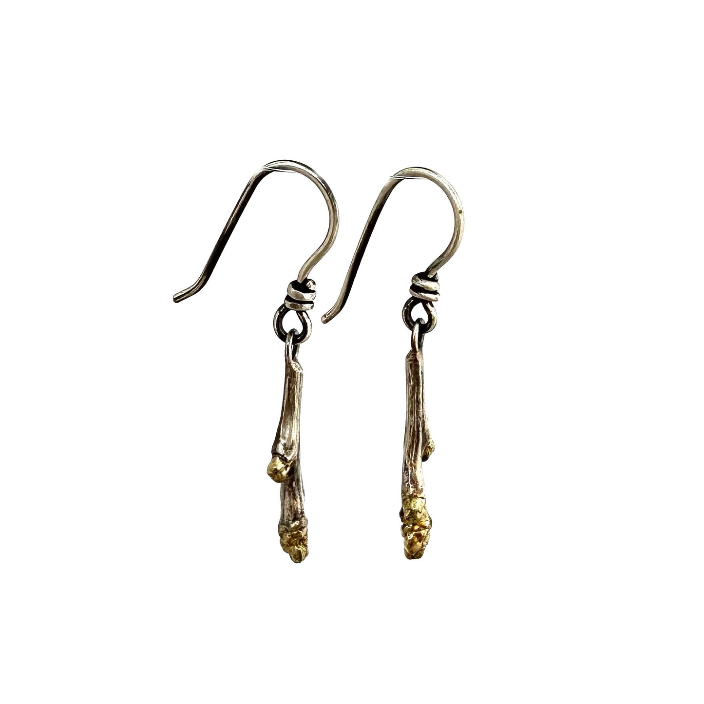 Dogwood Earrings w/ 24k gold