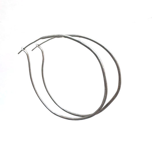 Silver Hoop Earrings- Lori Metals