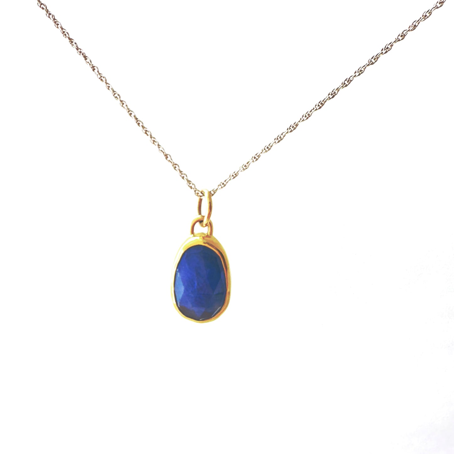 Sapphire Necklace Blue