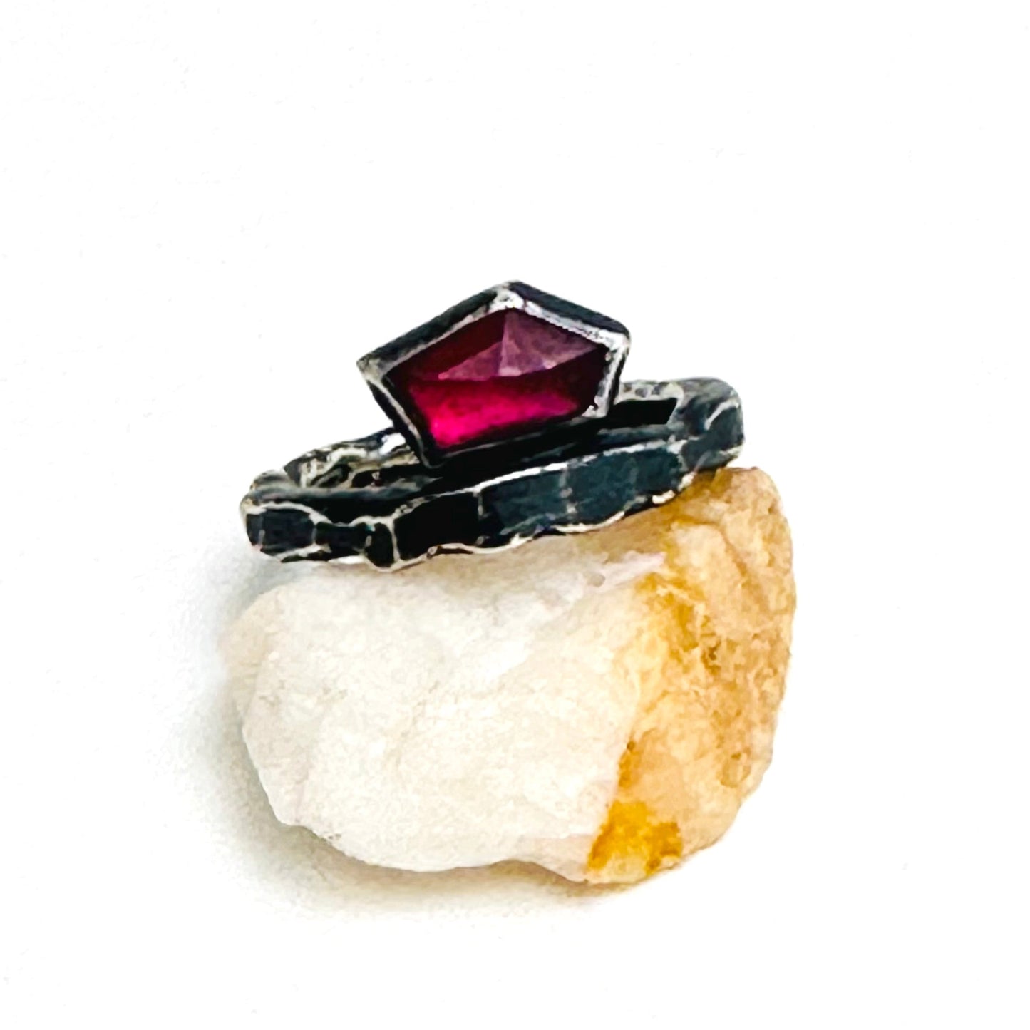 Molten Garnet Ring