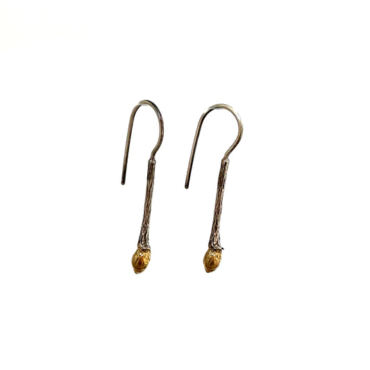 Linden earrings w/ 24k