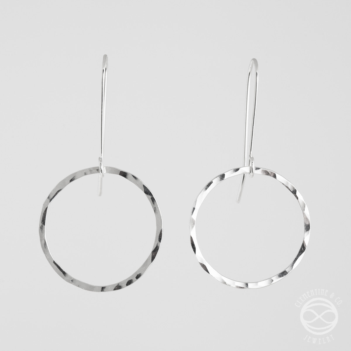 Circle Earrings in Sterling Silver