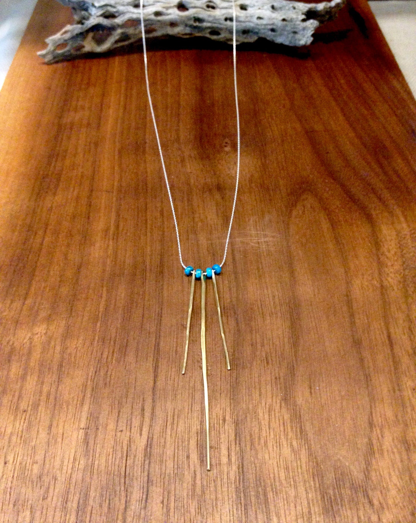 Turquoise Triple Spine Necklace