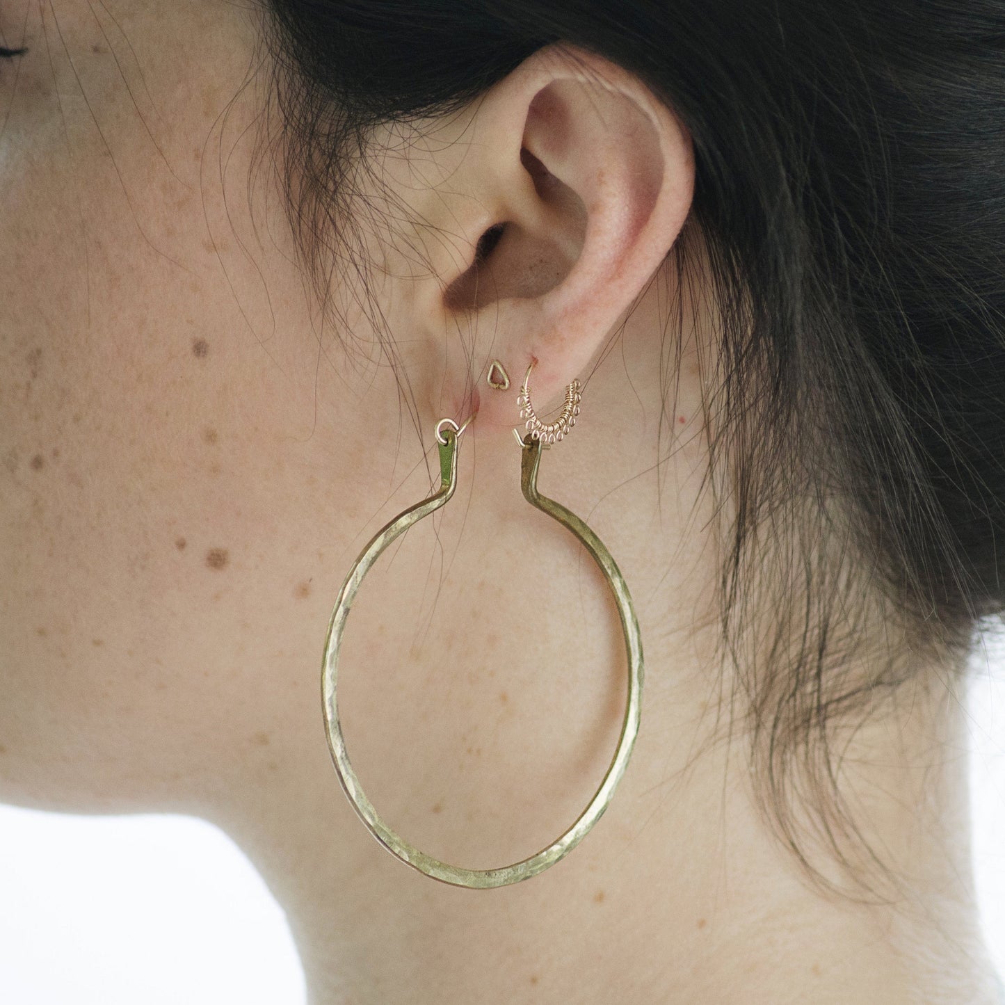 Forged Hoops in Copper